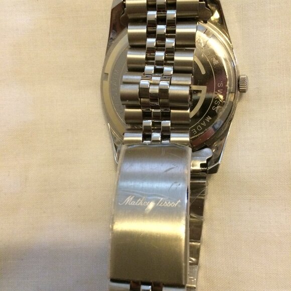Mathey Tissot III Watch Stainless Steel Jubilee Bracelet Quartz New Unworn - Picture 3 of 10